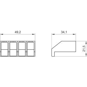 Cuatro polos 3LD20 PLC 3LD9201-1A cubierta de terminal con aplicaciones versátiles