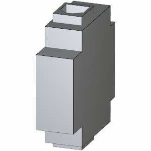 Conductor neutro PLC continuo 3LD9220-2C/Terminal PE para accesorios de montaje en el piso