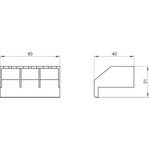 Proteja sus conexiones terminales con el PLC 3LD9251-0A Terminal Cover