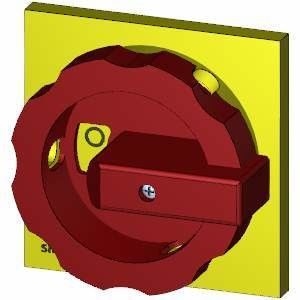 Actuador rotativo PLC 3LD9284-3D en rojo/amarillo para un posicionamiento suave y preciso