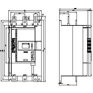 Siemens 3RW5143-1XC14 SIRIUS Solución de salida analógica de terminales de tornillo de tamaño 4