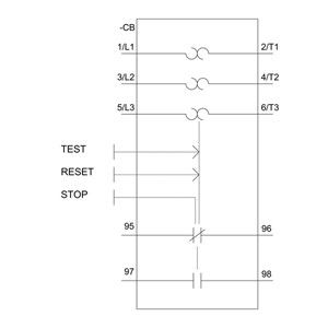 Relay de tensión teórico 3RU6126-4CB0 para protección del motor Tamaño S0 Clase 10 34...40 A
