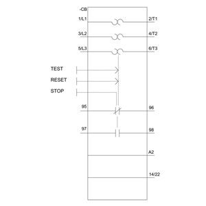 Relay de tensión teórico 85.00 x 100.00 x 50.00MM para Siemens 3RU6116-0GB0 Relay de sobrecarga