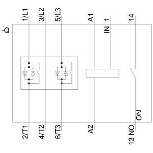 Siemens 3RW3028-1BB14 3RW30 Soft Starter Tamaño S0 con terminales de derivación y tornillo