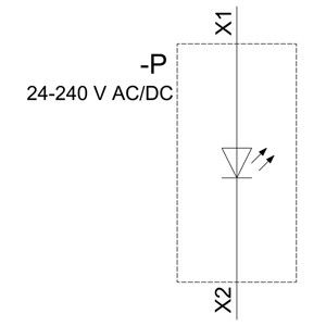 Siemens 3SU1401-1BH40-1AA0 Módulo LED SIRIUS ACT para el montaje frontal y el terminal de tornillo