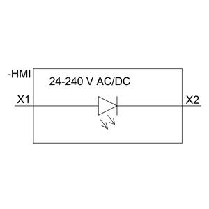 Siemens 3SU1401-1BH40-1AA0 Módulo LED SIRIUS ACT para el montaje frontal y el terminal de tornillo