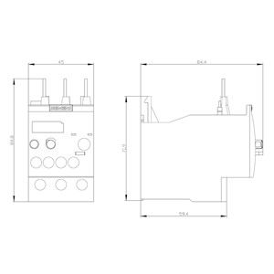 Relay de tensión Siemens 3RU6126-4CB0 34...40 Tamaño S0 clase 10 para protección del motor