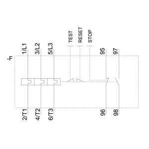 Relay de tensión Siemens 3RU6126-4CB0 34...40 Tamaño S0 clase 10 para protección del motor