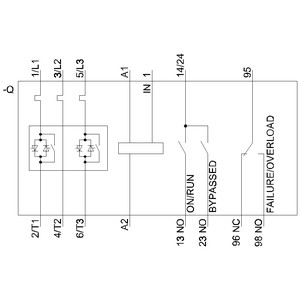 Siemens 3RW4036-1BB04 3RW40 Soft Starter Tamaño S2 Terminal de tornillo Compatibilidad de desvío