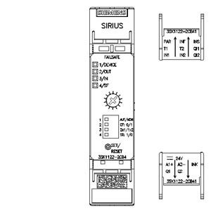 Siemens 3SK1122-2CB41 Relay de seguridad con terminales de resorte y 4 entradas habilitantes