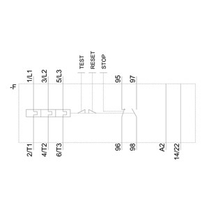 Silenado Siemens 3RU6116-0EB0 Relé de sobrecarga 11 16 A Tamaño S00 Clase 10 para protección del motor