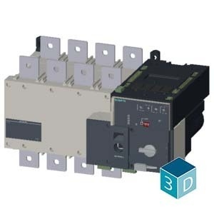 Equipo de conmutación de transferencia Siemens 3KC8446-0EA22-0GA3 3KC ATSE 4 polos RTSE/ATSE 630A