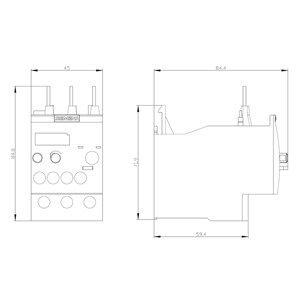 El sistema de transmisión de sobrecarga de Siemens 3RU6126-4CB0 será de tamaño S0 Clase 10 para carga de contacto.