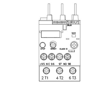 El sistema de transmisión de sobrecarga de Siemens 3RU6126-4CB0 será de tamaño S0 Clase 10 para carga de contacto.