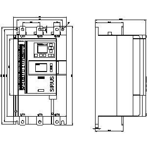 Siemens 3RW5547-6HA14 SIRIUS Soft Starter tamaño 4 terminales de tornillo para la protección del motor