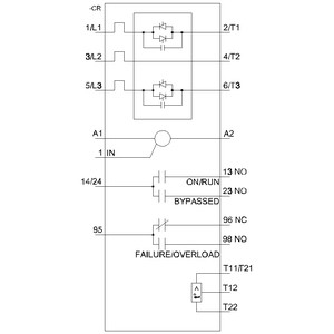 Siemens 3RW4047-1TB04 55kw 3RW40 arrancador blando con desvío y protección del motor del termistor Tamaño S3