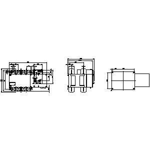 Equipo de conmutación de transferencia Siemens 3KC8452-0GA22-0GA3 3KC ATSE 4 polos RTSE/ATSE 1250A