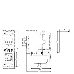 Siemens 3RU5146-4HB0 Relé de sobrecarga 80 100 A Tamaño S3 Clase 10 Relé de tensión sellado