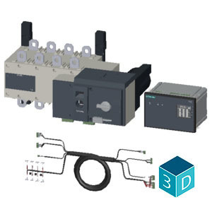 Siemens 3KC7438-0CA22-0CA3 Equipo de conmutación automática de transferencia con diseño compacto