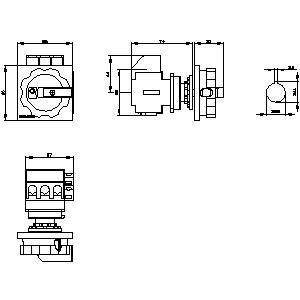 Siemens 3LD2154-1TP51 Dispositivos básicos con interruptor de desconexión para soluciones de ahorro de energía