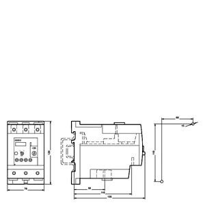 Siemens 3RU5146-4KB1 Relé de sobrecarga 80 100 A Tamaño S3 Carga de contacto para protección del motor