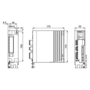 200 V 0,40 kW SINAMICS V90 Conversor LI PROFINET FSB 6SL3210-5FB10-2UF2 de Siemens