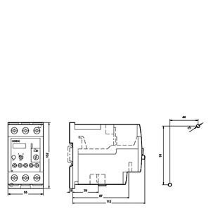 Siemens 3RU5136-4GB1 Relé de sobrecarga 40...50 Tamaño S2 clase 10 Sellado para relé de voltaje