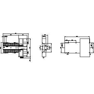 Siemens 3KC6432-2TA20-0TA3 ATSE con controlador integrado 1-0-2 4 polos ATSE 40-160A