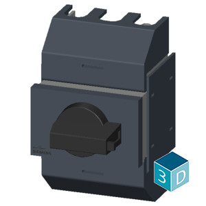 Siemens 3KD0232-2KG20-3 Interruptor de desconexión del eje con operación frontal 3 polos Ti gris