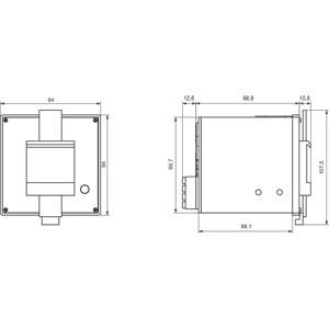 7KM PAC5100/5200 Dispositivo de medición DIN-Rail Power Meter 7KM5412-6CA00-1EA8 por Siemens