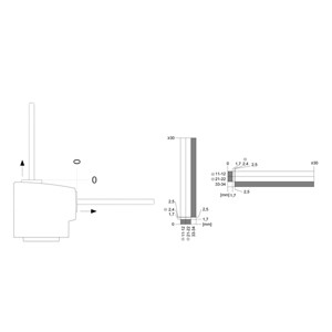 Siemens 3SE5322-0SB21 Interruptor de posición de plástico con hilo M20 x 1 5 y bloqueo de solenoide