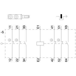 Siemens 3SE5322-0SB21 Interruptor de posición de plástico con hilo M20 x 1 5 y bloqueo de solenoide