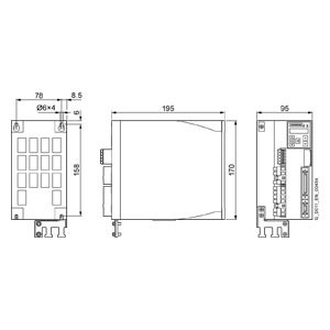 SINAMICS V90 Convertidor LI 200 V PROFINET FSD 1,0 kW Invertidor de frecuencia controlador 6SL3210-5FB11-5UF0