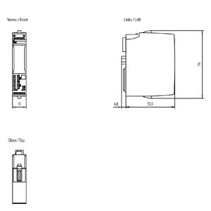 Modulo de salida digital SIMATIC ET 200SP DQ 16x 24VDC/0 5A para Siemens 6ES7132-6BH00-0AA0