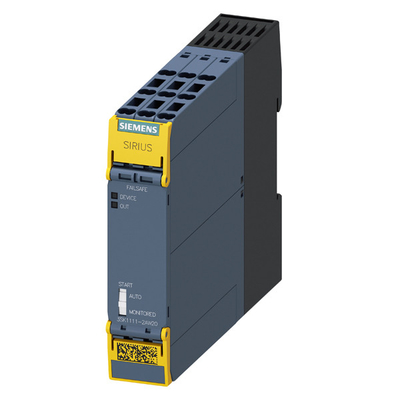Siemens 3SK1111-2AW20 Relé de seguridad 3SK1 con salidas de relé y terminal cargado con resorte