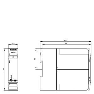Siemens 3SK1111-2AW20 Relé de seguridad 3SK1 con salidas de relé y terminal cargado con resorte