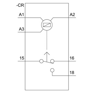Relay de tiempo con función de retraso de encendido y protección 7PV1512-1AP30 1 Relay de cambio