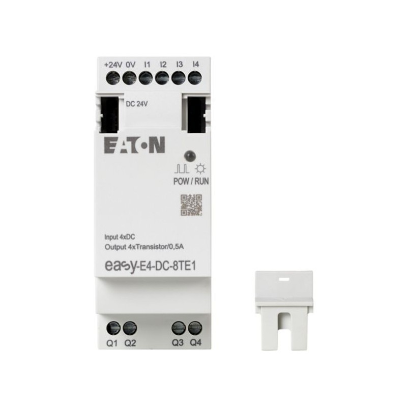 EASY-E4-DC-8TE1 Fuente de alimentación de corriente continua 24V 4DI4DO Terminal de tornillo con fácil instalación