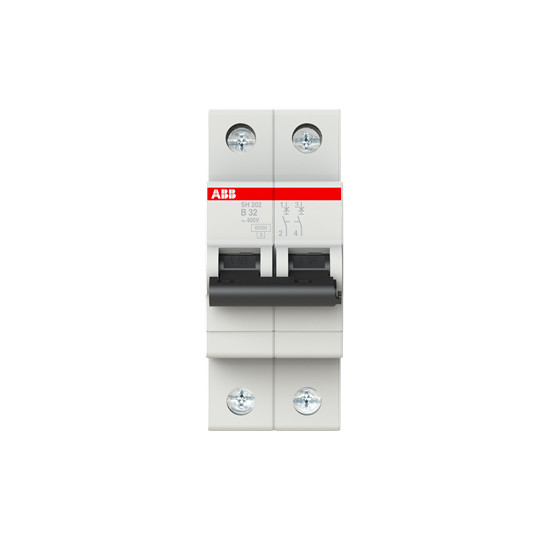MCB SH202-B32 Interruptor de circuito en miniatura 2P B 32 A Adecuado para diversos entornos
