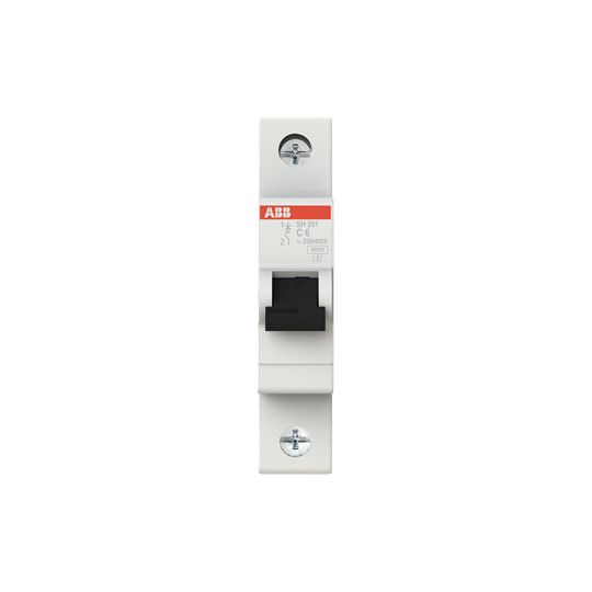 MCB SH201-C6 Interruptor de circuito en miniatura 1P C 6 A Adecuado para diversas aplicaciones