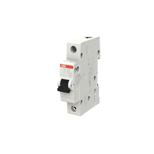 1P C 20 A MCB SH201-C20 Interruptor de circuito en miniatura Curva BCD C 1P Capacidad de ruptura 1P