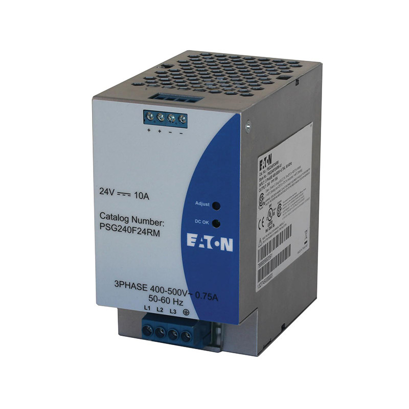 Fuente de alimentación estable PSG240F24RM de 3 fases 400-500VAC/24VDC 10A para la automatización industrial