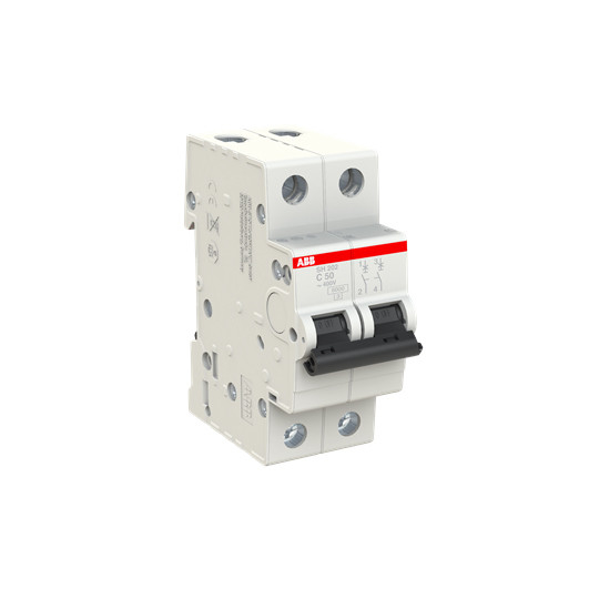 50A Corriente nominal MCB SH202-C50 Interruptor de circuito en miniatura 2P Frecuencia nominal Hz 50