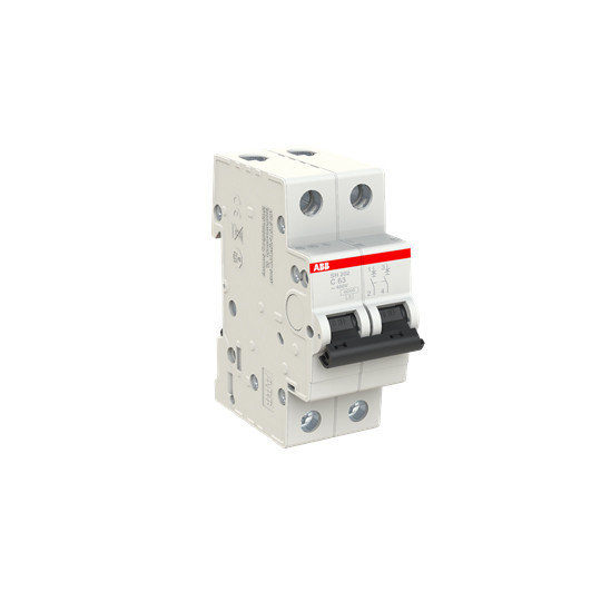 MCB SH202-C63 Interruptor de circuito en miniatura 2P C Frecuencia nominal Hz 50 Corriente nominal 63A