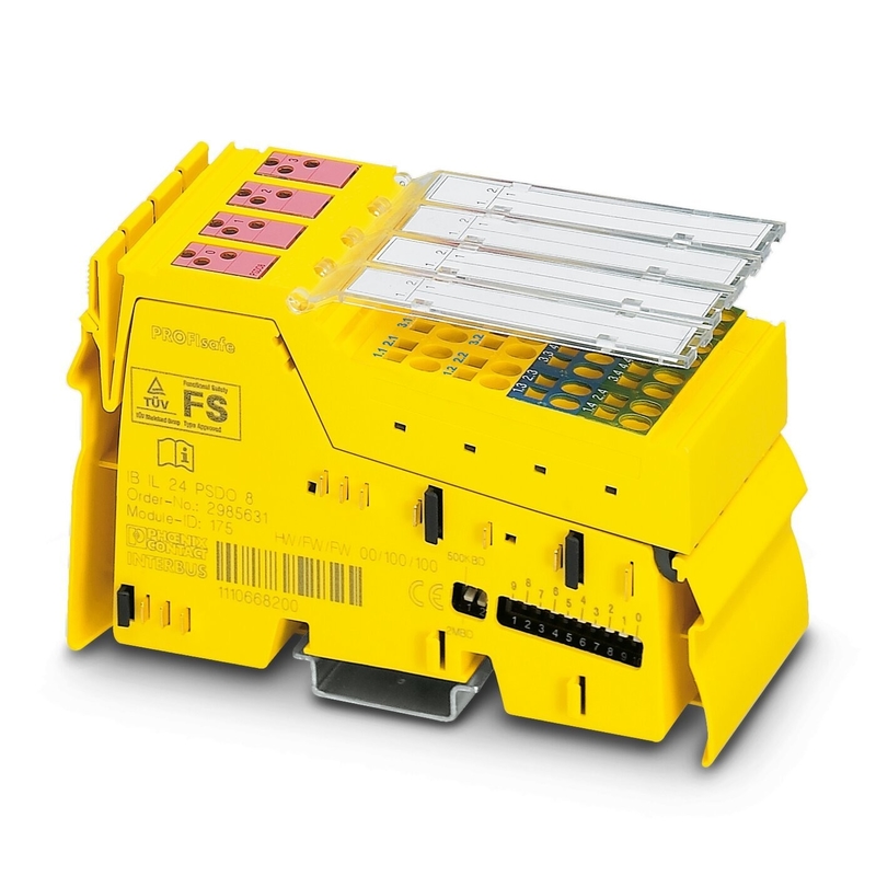 Nivel de protección IP20 2985631 IB IL 24 PSDO 8-PAC módulo de seguridad de contacto Phoenix