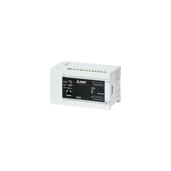 FX5U-32MT/ES FX5U Mitsubishi PLC 16 entradas 16 salidas de transistores 3xEth analógico RS-485 sumidero