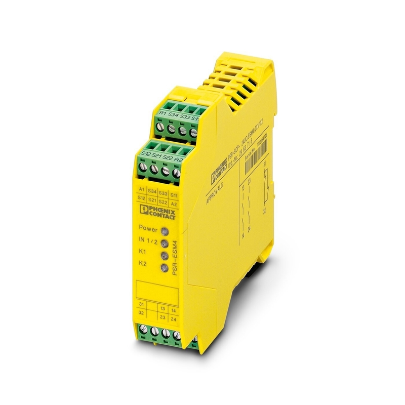 PSR-SCP-24UC/ESM4/3X1/1X2/B Relé de seguridad para el apagado de seguridad y la protección del acoplamiento