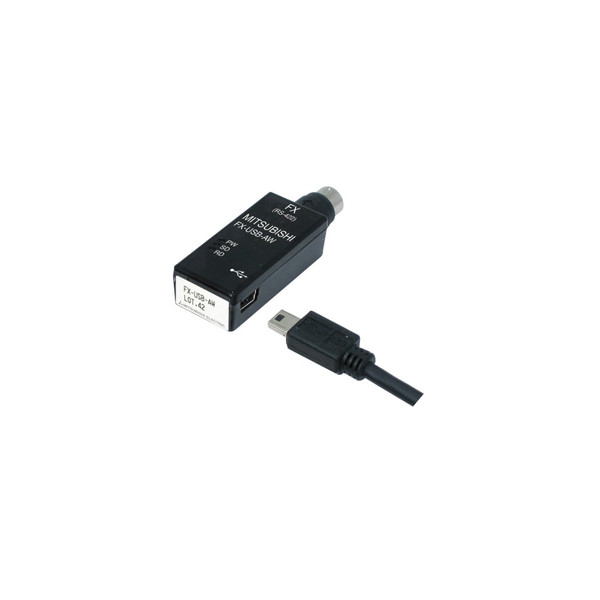Convertidor de interfaz de 3 m USB/RS422 para Mitsubishi FX-USB-AW PLC y PC Conexión estable