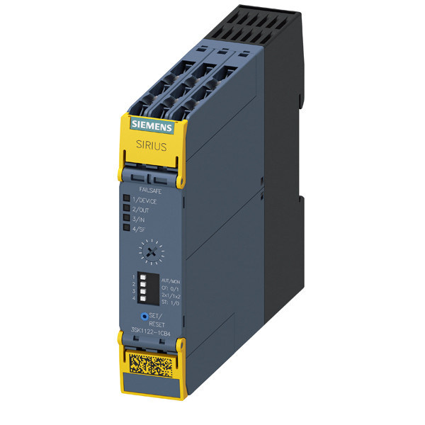 3SK1 Relay de seguridad de la unidad básica Terminal de tornillo avanzado con retraso de tiempo 4 que permite salidas de semiconductores de circuito