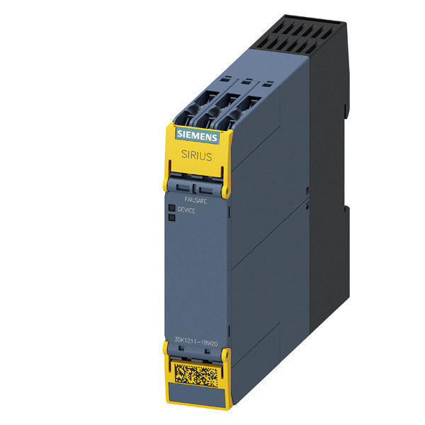 4RO Extensión de salida y terminal de tornillo 3SK1211-1BW20 Relé de seguridad para AC/DC 110-240V
